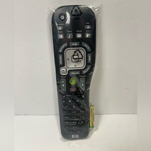 HP Media Center Remote Control Black Factory Sealed S/N 8101462 w/batteries NEW